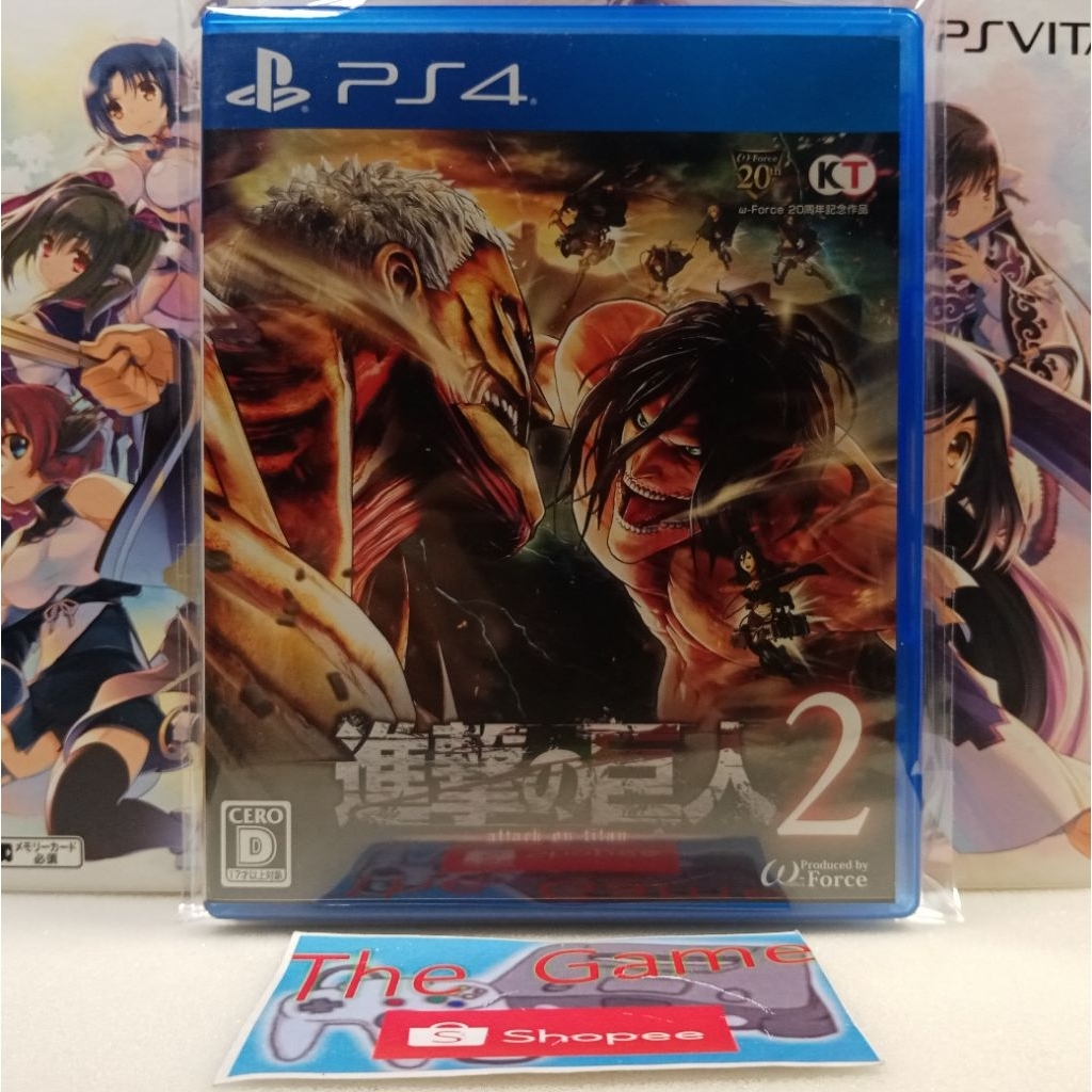 (PS4)​ เเผ่น​เกมส์​ PS4​ -​ PS5 attack​ on​ titan​ 2​ A.O.T 2​ ​ Zone3​ เเละ​ ZONE​2 (English​ - Jap