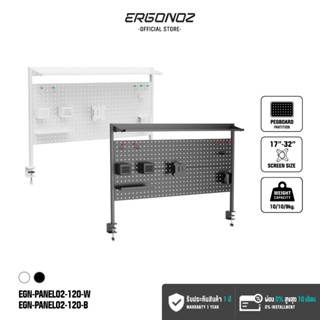 ERGONOZ PANEL02 PEGBOARD DIY ชั้นวางของติดโต๊ะ 2 ขนาด 120 แล…