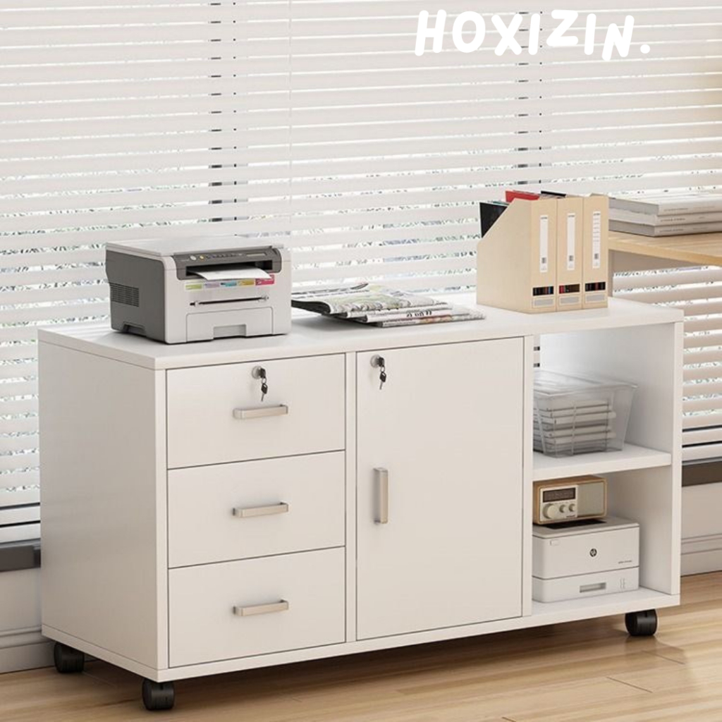 ตู้เอกสาร ตู้เก็บของอเนกประสงค์มีล้อเคลื่อนย้าย ชั้นวางสำนักงาน File Cabinet สวยโมเดิร์น แข็งแรง