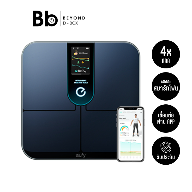 เครื่องชั่งน้ำหนัก ดัชนีชี้วัดร่างกาย 16 รายการ Eufy Smart Scale P3 by BB Beyond D-Box