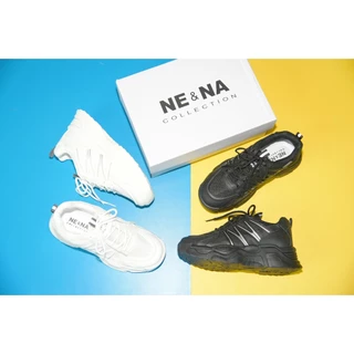 รองเท้าเเฟชั่นผู้หญิงเเบบผ้าใบส้นปานกลาง No. 30-5 NE&NA Collection Shoes