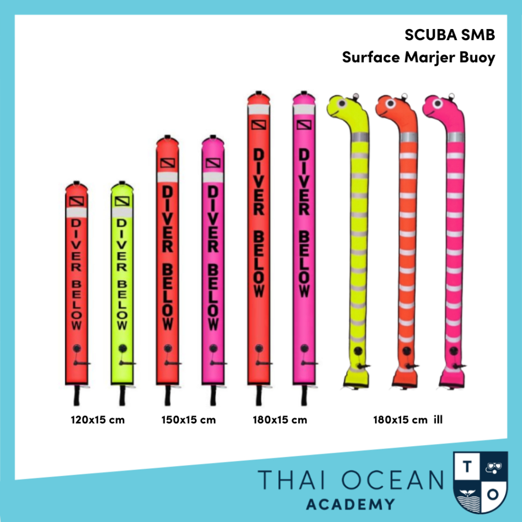 Scuba Diving SMB (Surface Marker Buoy) แบบ Open End
