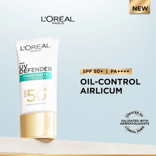 L'OREAL - Paris UV Defender Matte & Fresh (Green) 50 ml.