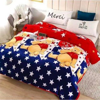 ผ้าห่มนาโนหนา 6ฟุต เนื้อผ้านุ่มสีไม่ตกขนไม่หลุดงานเย็บขอบ มี…