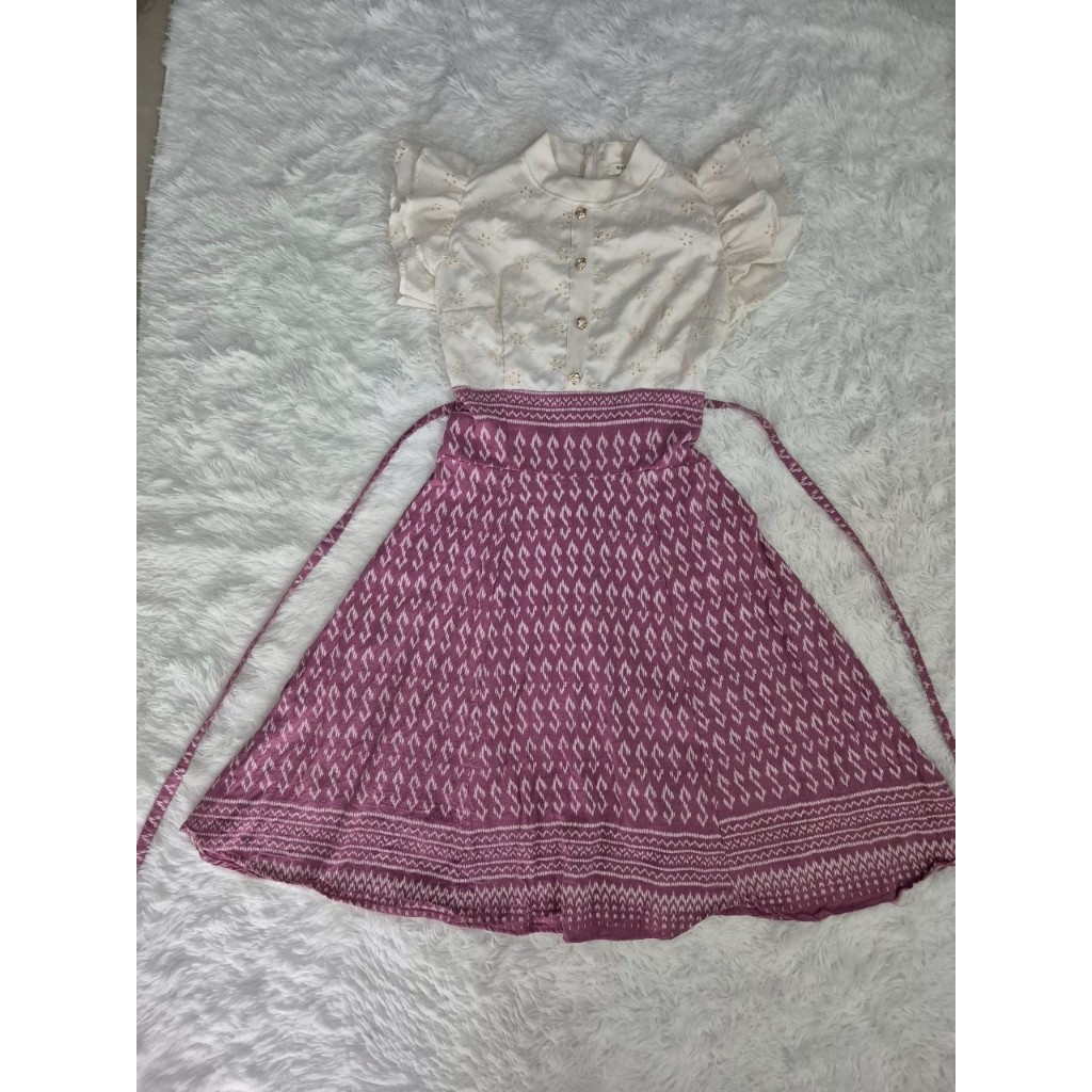 เดรสผ้าไทย**งานป้ายSugario**