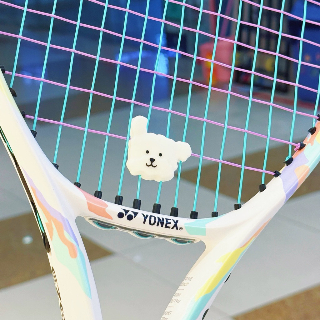 พร้อมส่ง!! กันสะเทือนน้องขนปุยสีขาว - Dumpener Tennis