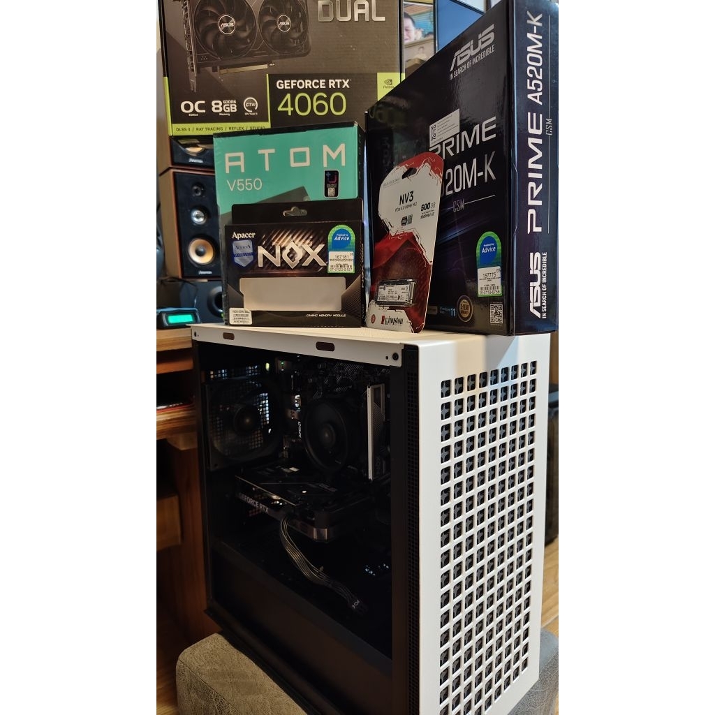คอมประกอบset amd ddr4 Ryzen5 5500สินค้ามือ1