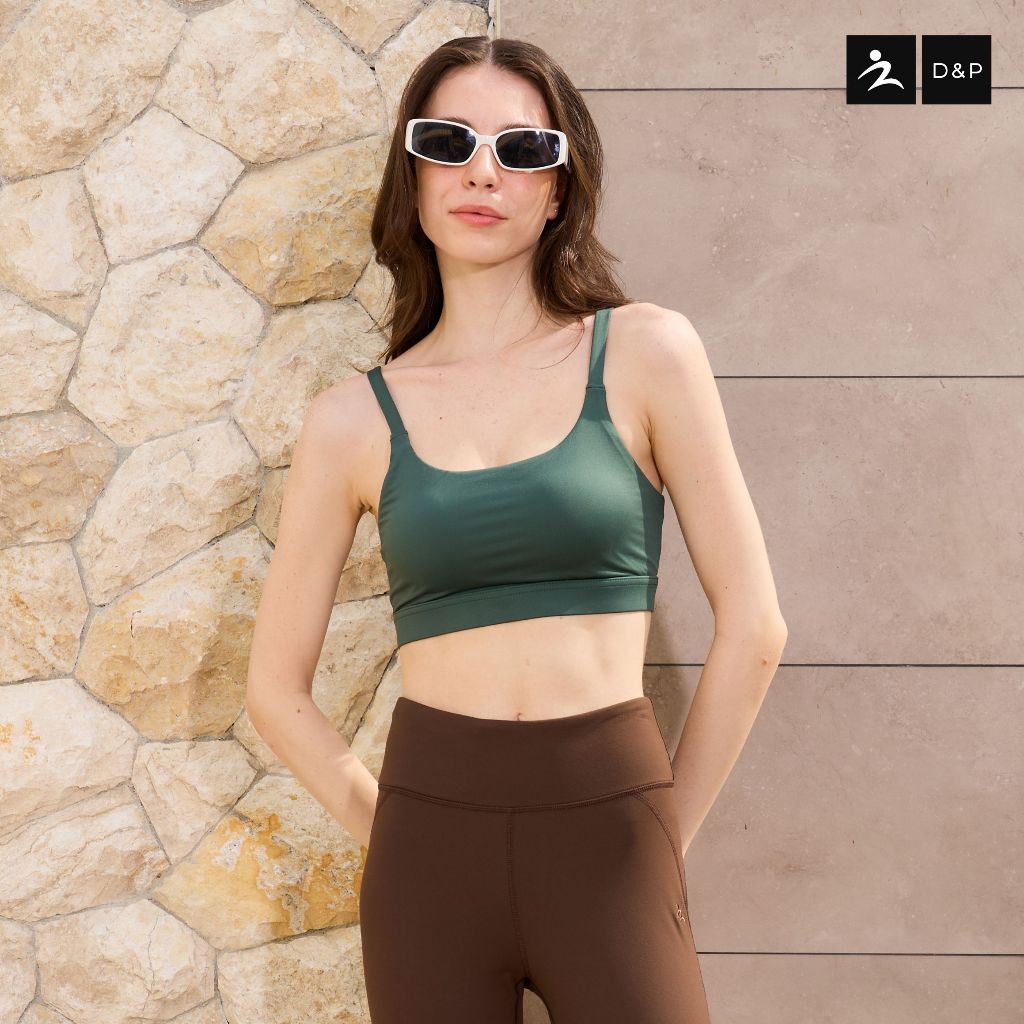 D&P Sport Spots Bar | ALLways | D-7692 สปอร์ตบรา สายเดี่ยว กระชับสัดส่วน ระบายอากาศได้ดี