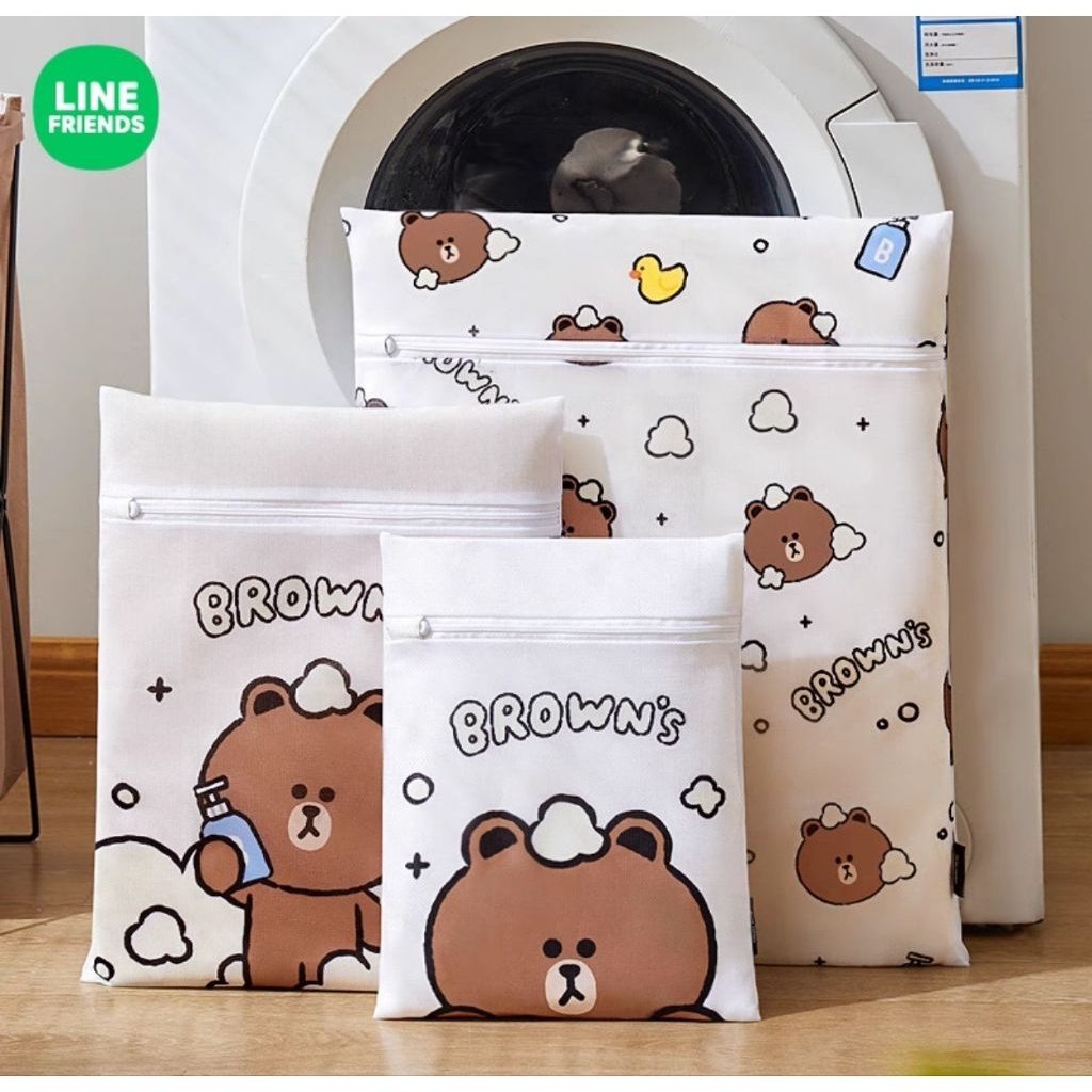 Line​ Friends​ ถุง​ซักผ้า​ตาข่าย​ ถุง​ซักชุดชั้นใน​ ถุง​ซักถนอม​เสื้อ​ผ้า​ ราคา ถูกที่สุด ดีลบีเคเค