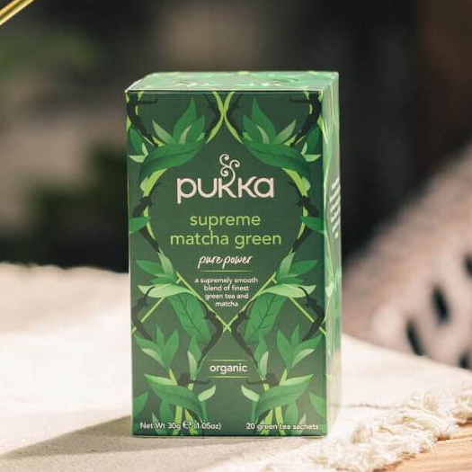 Pukka Herbs Supreme Matcha Green Tea 20 Tea bags - ชาสมุนไพรออร์แกนิก ชาเขียวและมัทฉะ