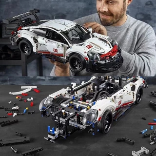 【COD】1580 ชิ้น บล็อกก่อสร้าง Porsche 911 เทคนิค รุ่นแข่ง ชิ้น ขนาดใหญ่ ของขวัญสำหรับเด็กชาย