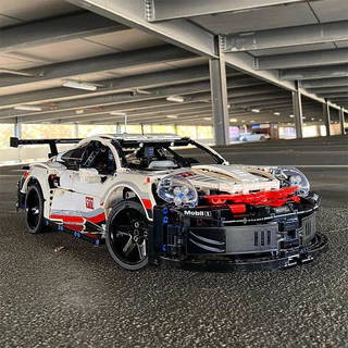 【COD】1580 ชิ้น บล็อกก่อสร้าง Porsche 911 เทคนิค รุ่นแข่ง ชิ้น ขนาดใหญ่ ของขวัญสำหรับเด็กชาย