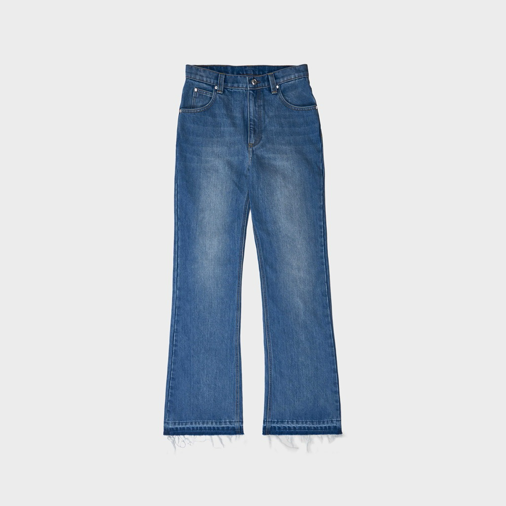 FUXURY 'Skittish' Washed Flare Jeans