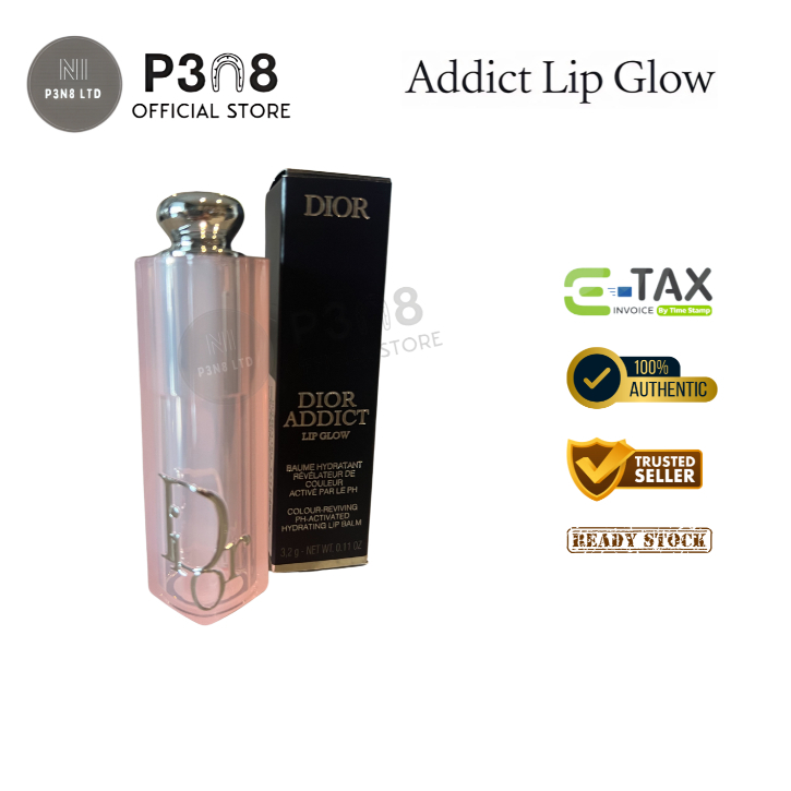 Dior Addict lip glow natural glow custom color reviving lip balm 3.2g💥ของแท้💯✅‼️