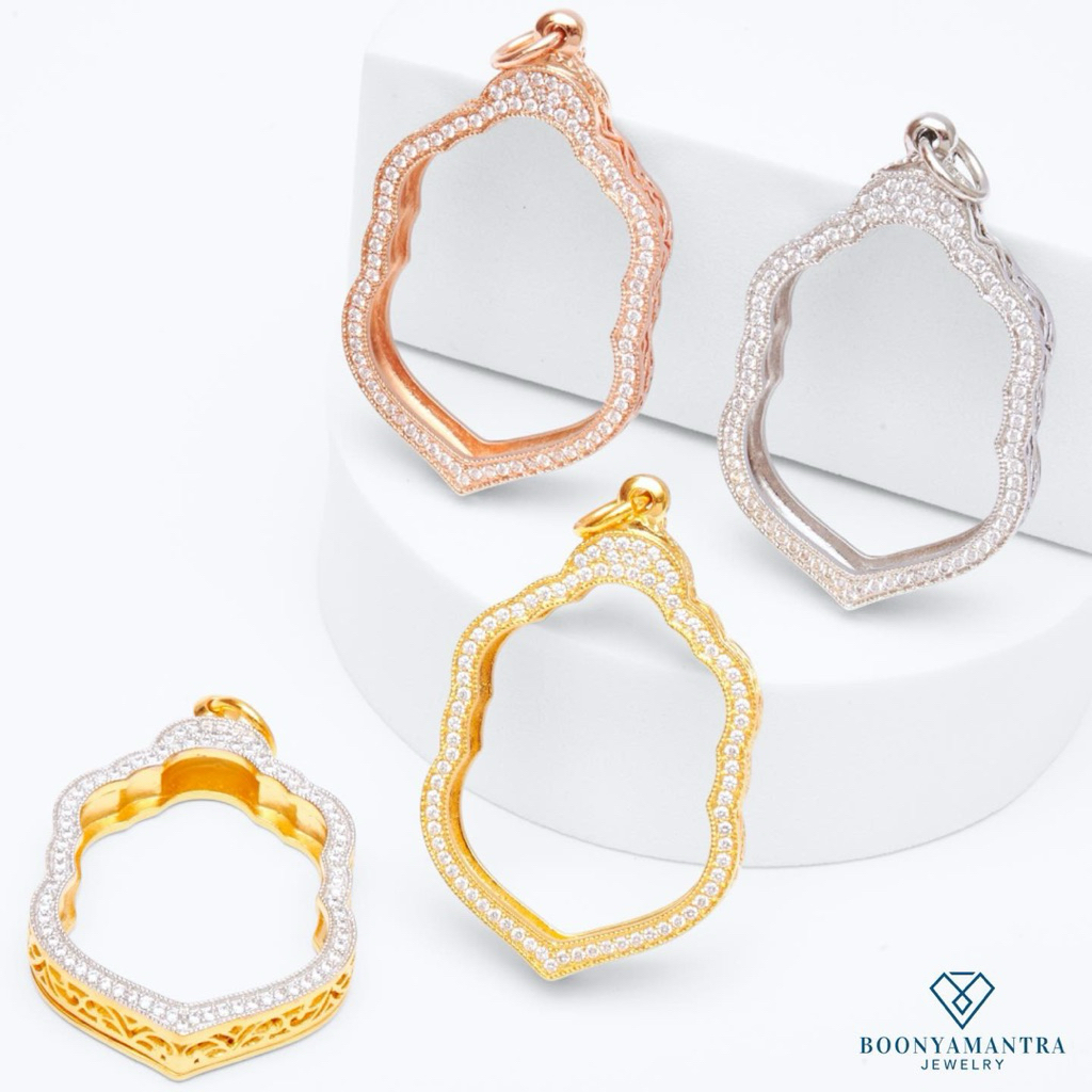 {ใหม่จำนวนจำกัด}ตลับเหรียญเสมา เสมา8รอบ ฉลุลายข้าง ขนาด2.8x4.1cm. งานไม่ลอกไม่ดำ คุณภาพดี 100%