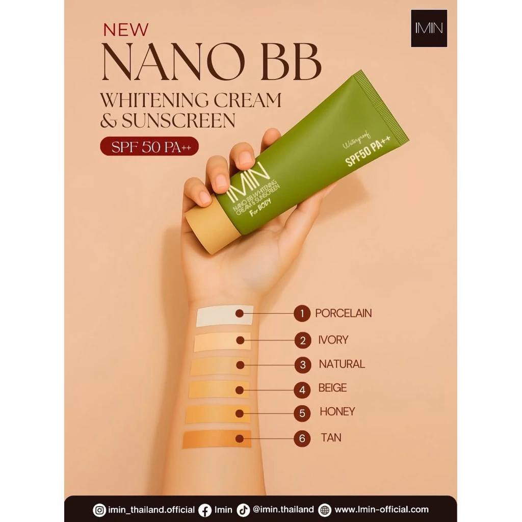 IMIN NANO BODY CARE COLOR & SUNSCREEN ครีมทาผิวนาโน thumbnail 4