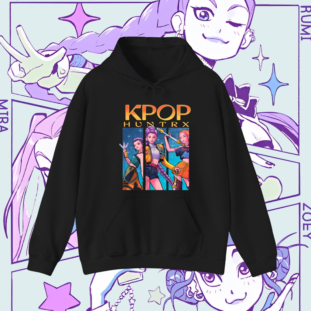 Dark Idol ผู้ใหญ่ Hoodie - Kpop Demon Hunter นักล่าเสือ Hoodie Kpop Devil Hunter Men and Women Hoodi