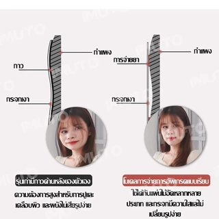 กระจกติดผนัง กระจกยาว กระจกห้องน้ำ กระจกเต็มตัวไม่ต้องเจาะ สามารถติดเรียงกันได้ ประหยัดพื้นที่ กระจกยาว