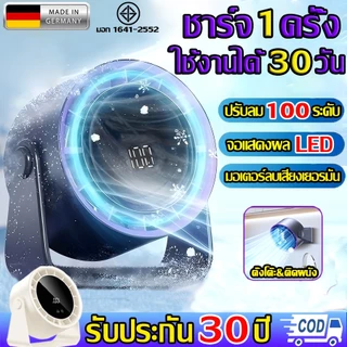 🌀รับประกัน30ปี🌀พัดลมตั้งโต๊ะ พัดลมไฟฟ้า พัดลมมือถือ ปรับความเร็วลม100ระดับ พัดลมมินิ พัดลมพกพา พัดลมขนาดเล็ก tablefan