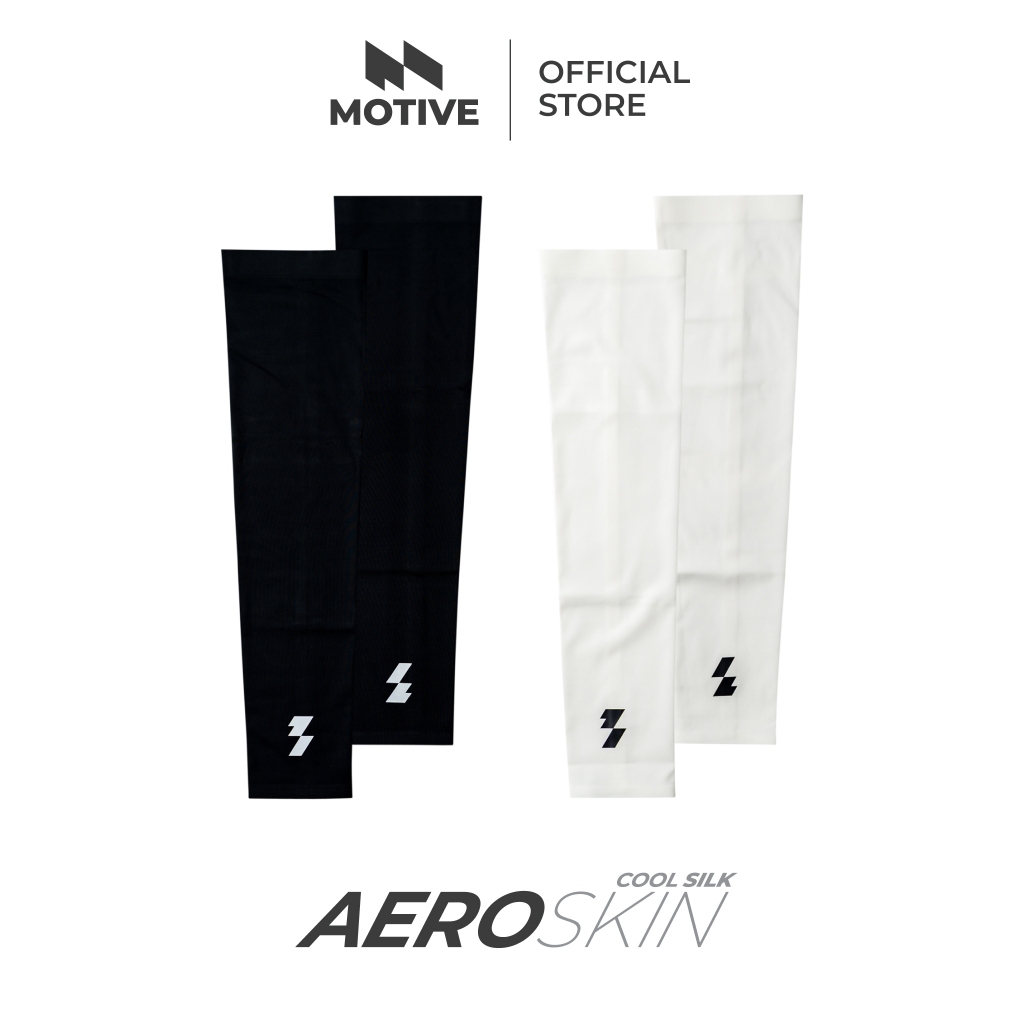 MOTIVE ปลอกแขน Arm Sleeves รุ่น AeroSkin Cool Silk ปลอกแขนกันแดด ปลอกแขนวิ่ง ไร้รอยต่อ