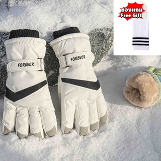 🔥ถุงมือกันหนาว ถุงมือ ผ้าฟลีซ แบบหนา แบบนิ่ม ป้องกันน้ํา กัน…