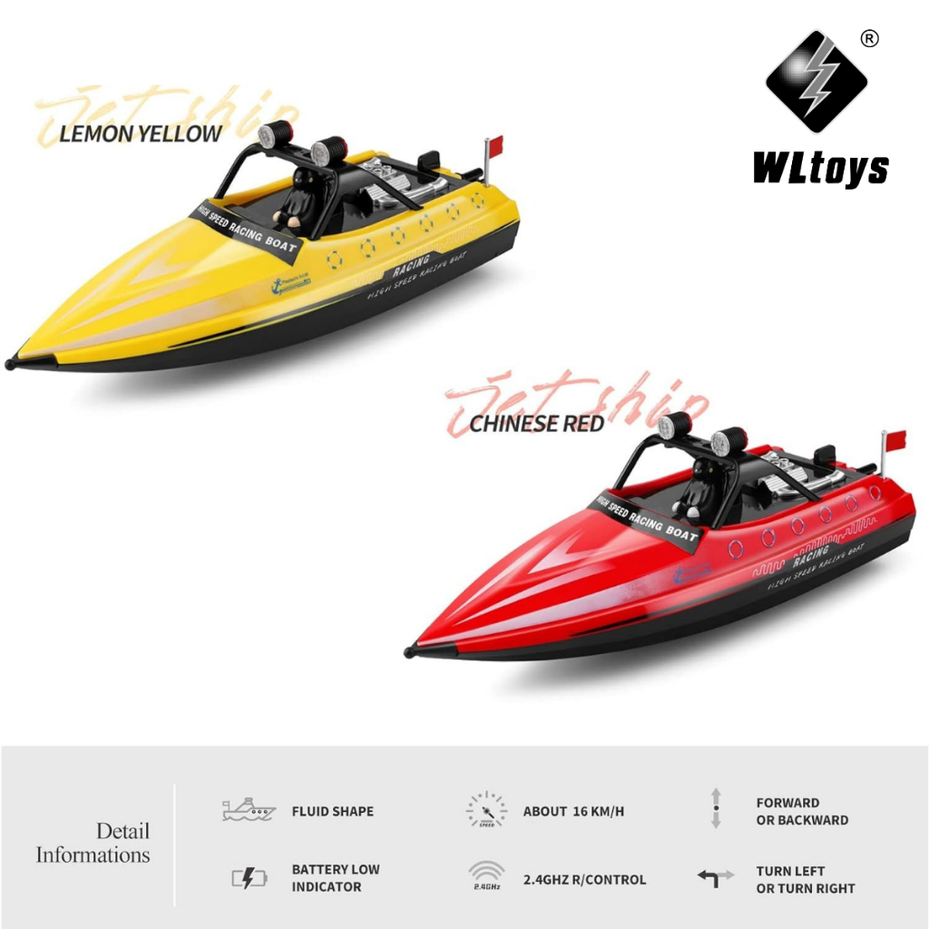 เรือบังคับ WLTOYS WL917 RC Boat 16km/h Remote 2.4Ghz