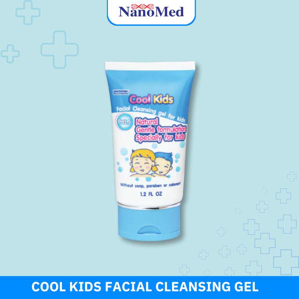 NanoMed Cool Kids Facial Cleansing gel เจลล้างหน้าเด็กคูลคิดส์ pH5.5 ผ่านการทดสอบการระคายเคือง 36ml..