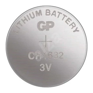 ถ่านกระดุม GP LITHIUM CELL BATTERY รุ่น CR1632 3V (DL1632) (CR1632-7C5) 1ก้อน ของแท้ ไฟเต็ม