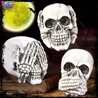 Big Party 🎃🎃 หัวกะโหลกจำลองสยองขวัญสุดหลอนวันฮาโลวีน ตกแต่งห…