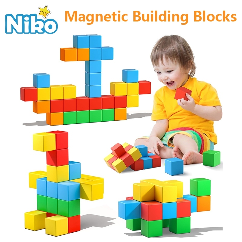 NIKO 32pcs Magnetic Building Blocks Toy Early Educational Toys Magnetic Toys For Kids Toddlers Boys 