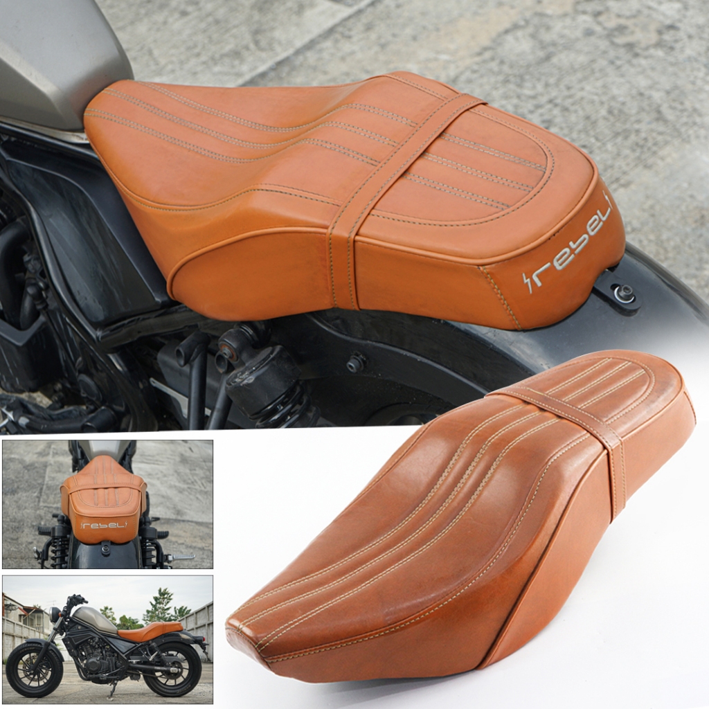 HONDA REBEL 300-500 เบาะหนังน้ำตาล