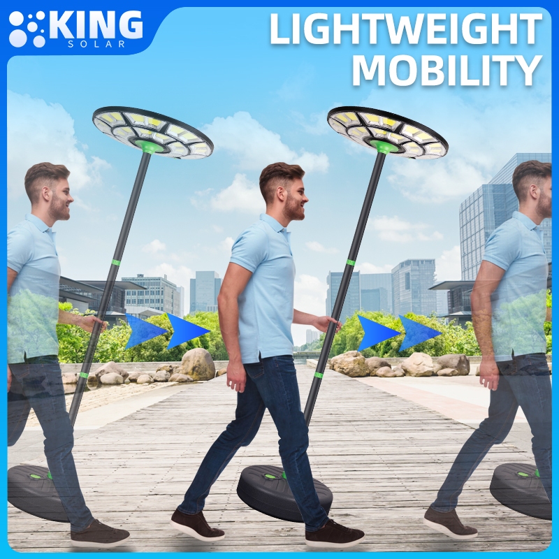 KING เสา ไฟ โซล่าเซล ufo 2.6M ไฟสนามทรงกลม ไฟให้แสงสว่าง ไฟหัวเสา ไฟถนน เสา ไฟ โซล่า เซลล์ เสาไฟ ufo