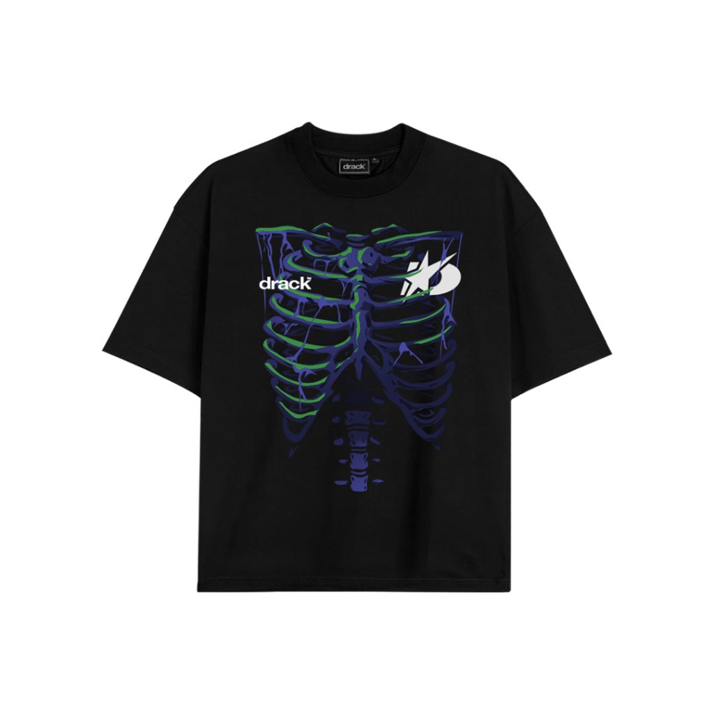 DRACK - INSIDER สีดำ เสื้อยืดคอกลม