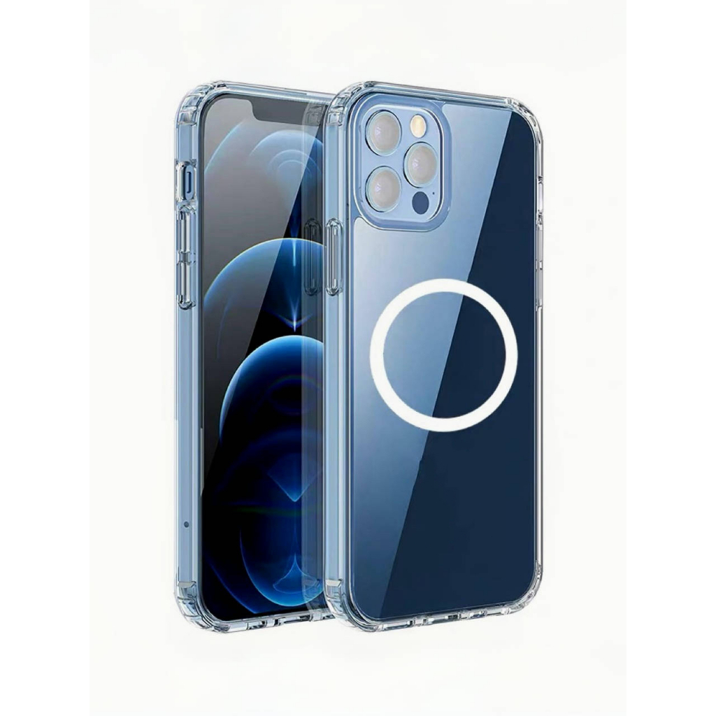 Magnetic Phone case เคสใสไอโฟน เคสสำหรับชาร์จไร้สาย TPUใส งานหนาอย่างดี สินค้าพร้อมส่งจากไทย