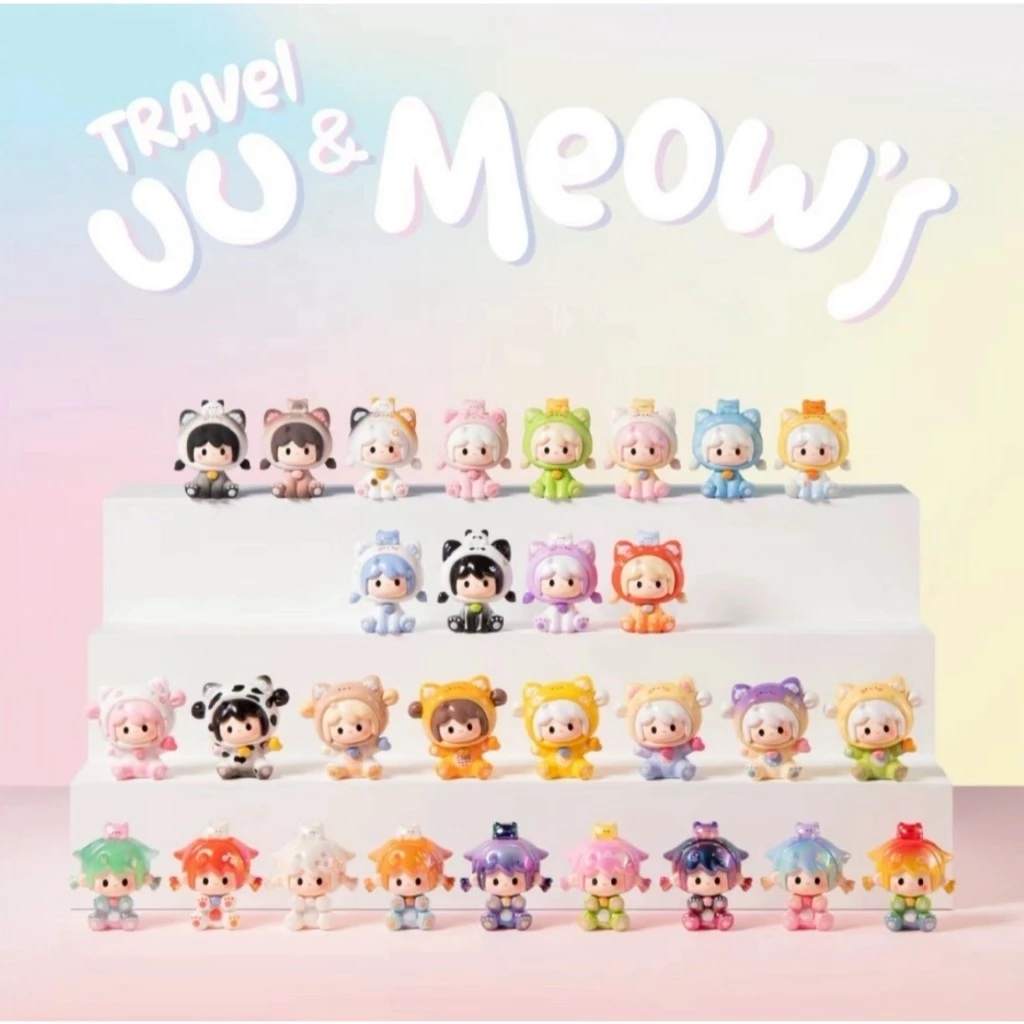 Toyz4Fun: UUTOY UU & Meow's Travel mini (แบบสุ่ม/ลุ้นSecret ) พร้อมส่ง 1ซอง= 5ชิ้น
