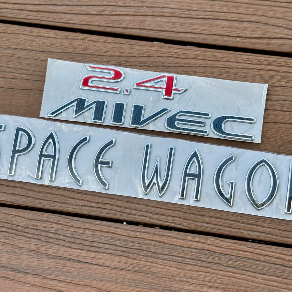โลโก้ 2.4 MIVEC SPACE WAGON วัสดุทำจากเรซิ่น
