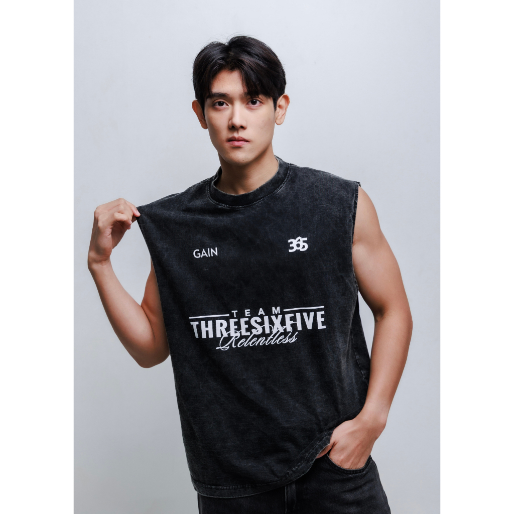 TEAM365 เสื้อกล้ามแขนกุดผู้ชายออกกำลังกาย Men Tank Top แบรนด์Gain365
