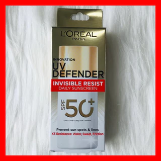 🔥ส่งทันทีได้ ล็อตใหม่สุด‼️แท้ 100%🔥Loreal UV Defender Invisible Fresh Matte Glow up Aquafusion ครีมกันแดดลอรีอัล SPF 50