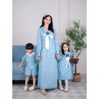 ชุดครอบครัว รุ่นBlue bow รหัส 240
