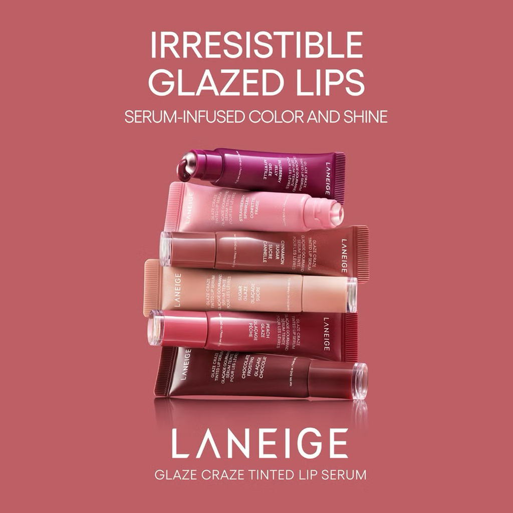 《🇰🇷พร้อมส่ง》Laneige Glaze Craze Tinted Lip Serum