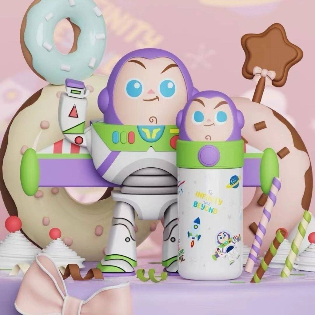 กระบอกน้ำสแตลเลส 316 งานแท้ ลาย Buzz Lightyear