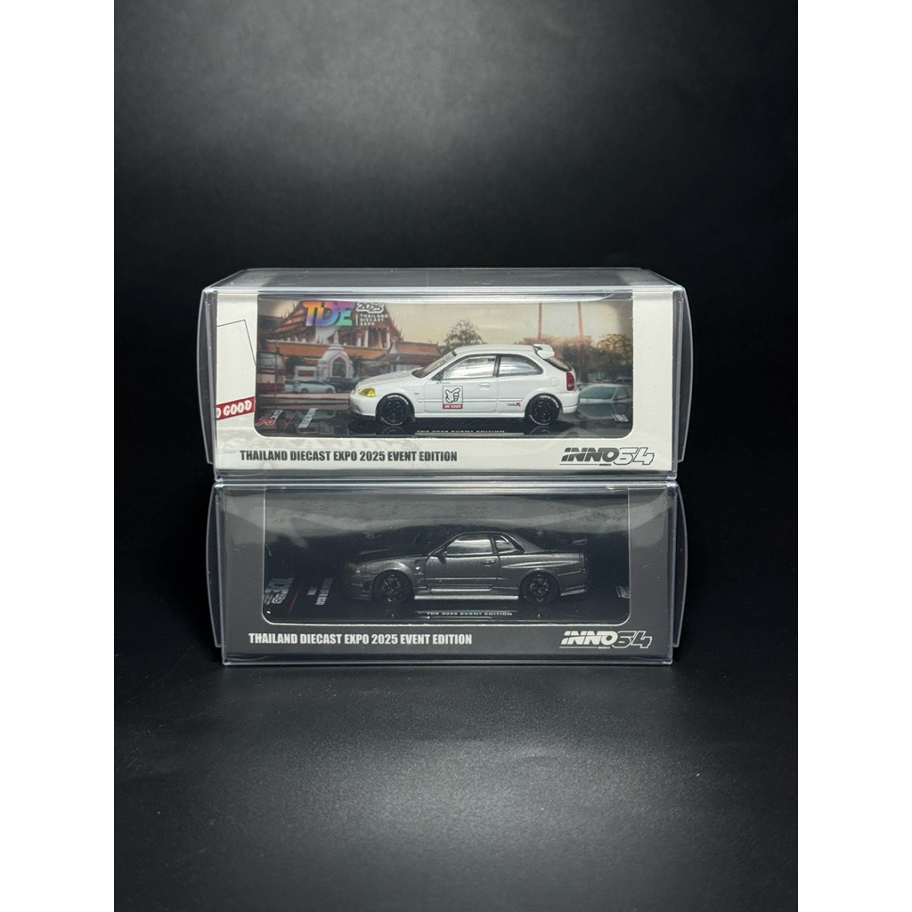 Inno64 1:64 Nissan Skyline R34 Z-Tune Honda EK9 typeR Kanjo