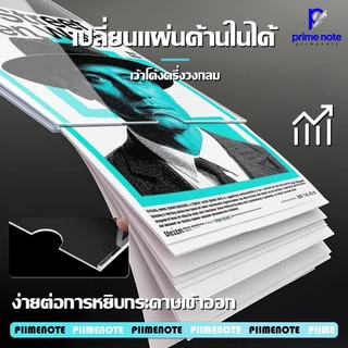 ป้ายอะคริลิคติดผนัง A3/A4/A5 แนวตั้ง-นอน ใช้ซ้ำได้ ไม่ต้องเจาะผนัง ป้ายชื่อ สำหรับร้านค้า อฟฟิศ