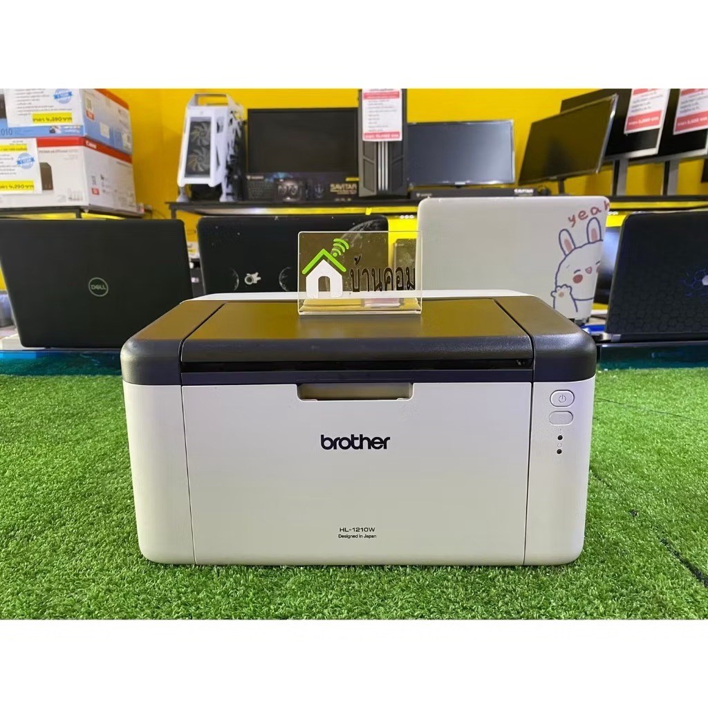 ปริ้นเตอร์เลเซอร์ Brother HL-1210W (Wifi) + HL1110 มือสองพร้อมใช้งาน **อุปกรณ์ครบ** Toner+Drum ของให