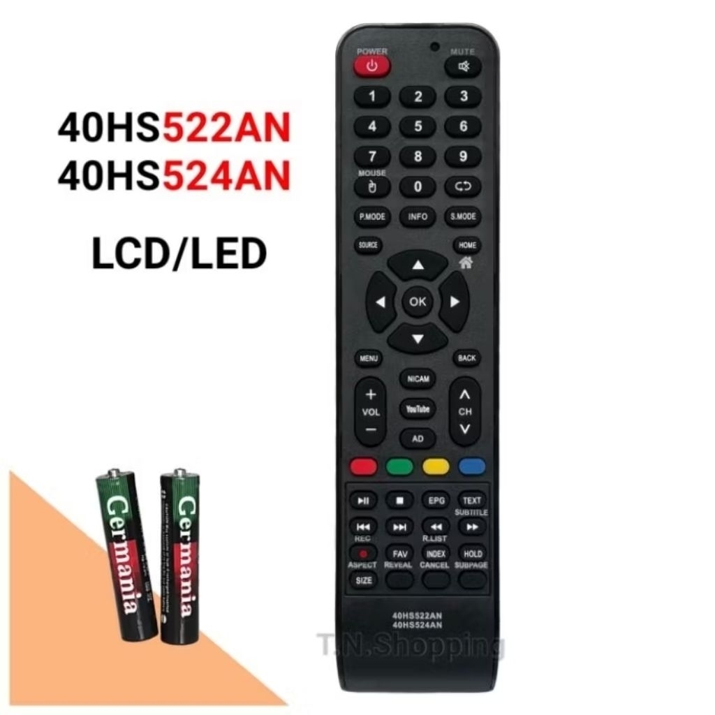 รีโมททีวี LCD/LED รุ่น 40HS522AN, 40HS524AN