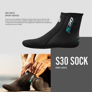 Waterproof Scuba Sock S30 Neoprene 2mm ถุงเท้านีโอพรีนมีปุ่ม…