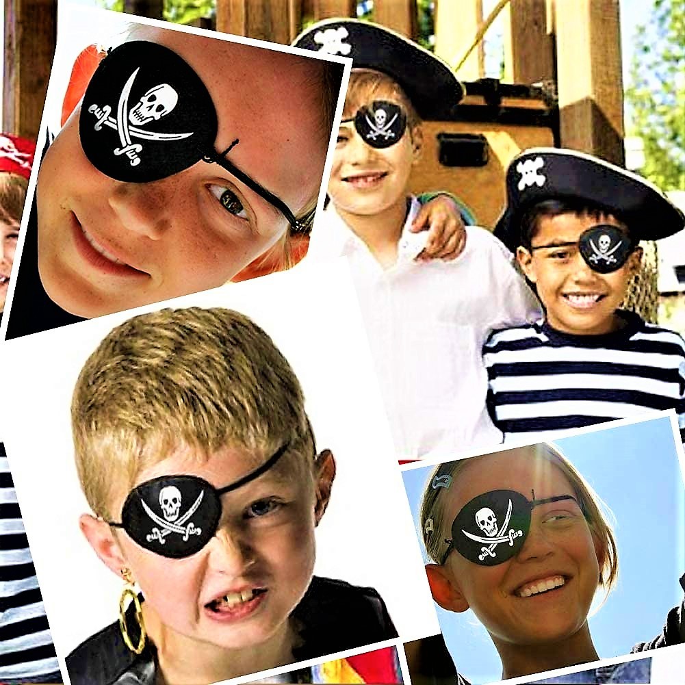 ที่ปิดตาโจรสลัด แฟนซี คอสเพลย์ อุปกรณ์แต่งตัวโจรสลัด ปาร์ตี้แฟนซี ฮาโลวีน Pirate Eye Patch Fancy Dress Accessory