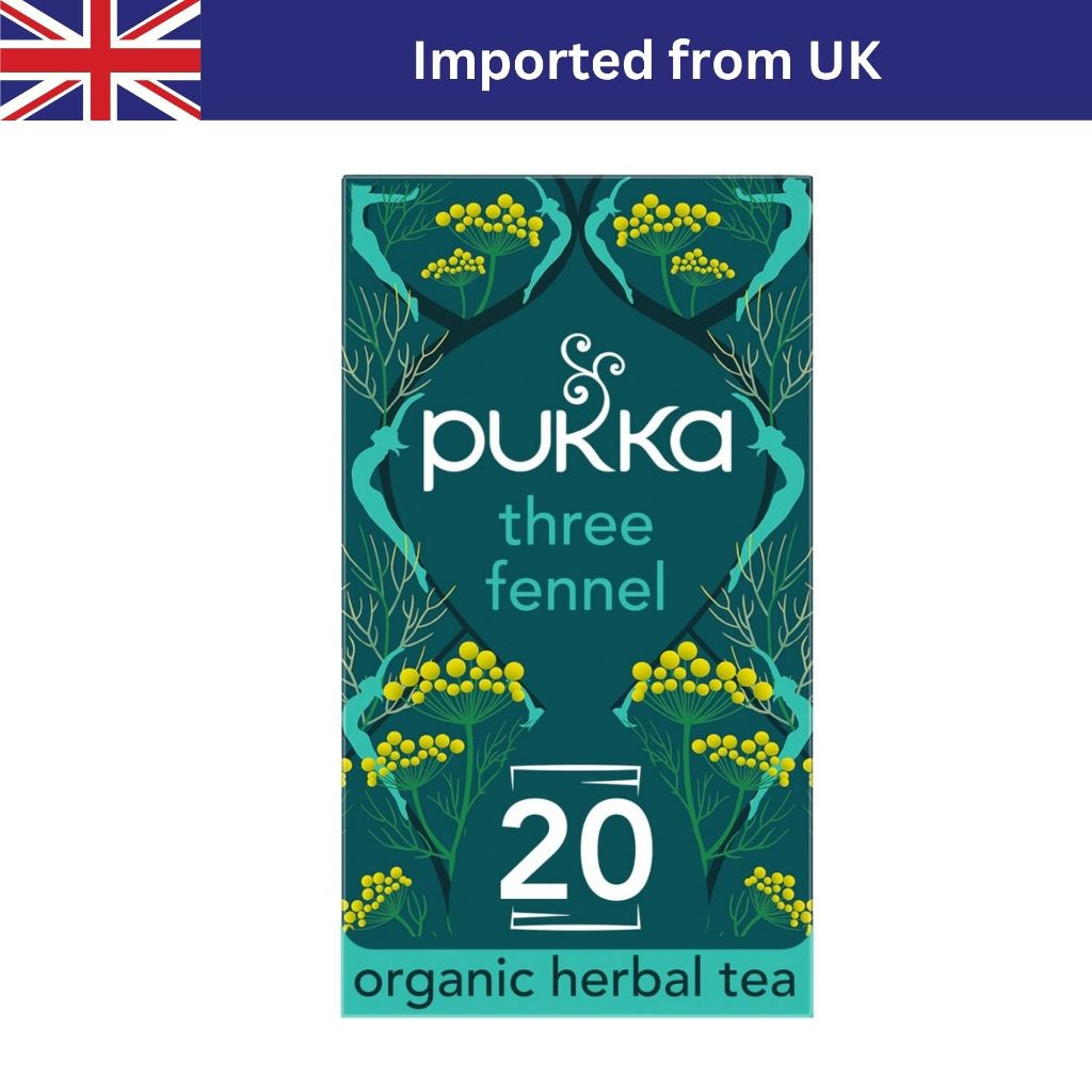 Pukka Three Fennel Tea (20 Bags / 36g) ชาอังกฤษ ชาซอง ชาออร์แกนิก