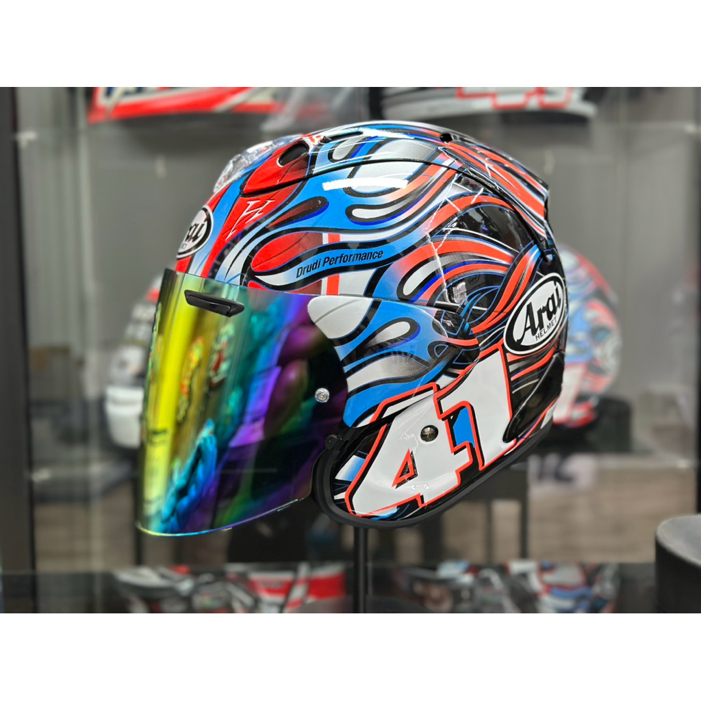 หมวกกันน็อคครึ่งใบAraiงาน1/1เรนโบ