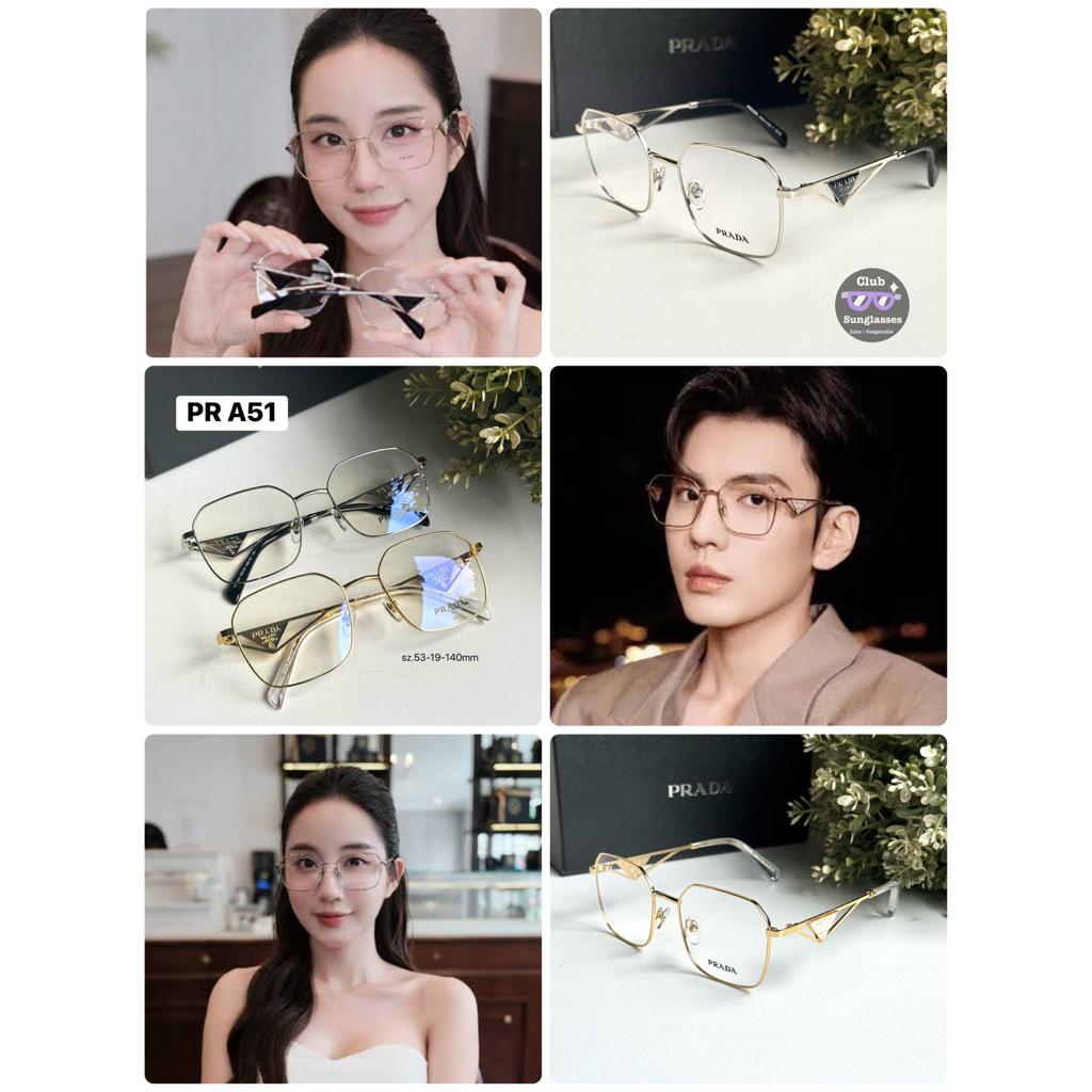 กรอบแว่นตาแฟชั่น ใหม่ล่าสุด🎉 SPRA51 ทรงเหลี่ยม พรีเมี่ยม 100%